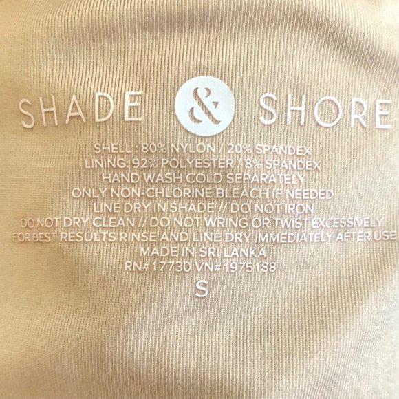 Shade & Shore Tiger Print Cheeky Triangle Bikini Bottom Bathing Swim Small - Picture 8 of 10